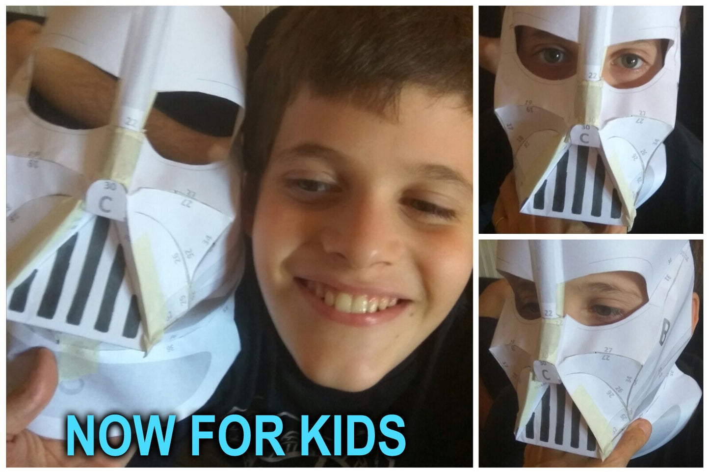 StormtroopTemplates Darth Vader Helmet Kids