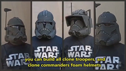 All TCW Clonetrooper Helmets Foam Templates